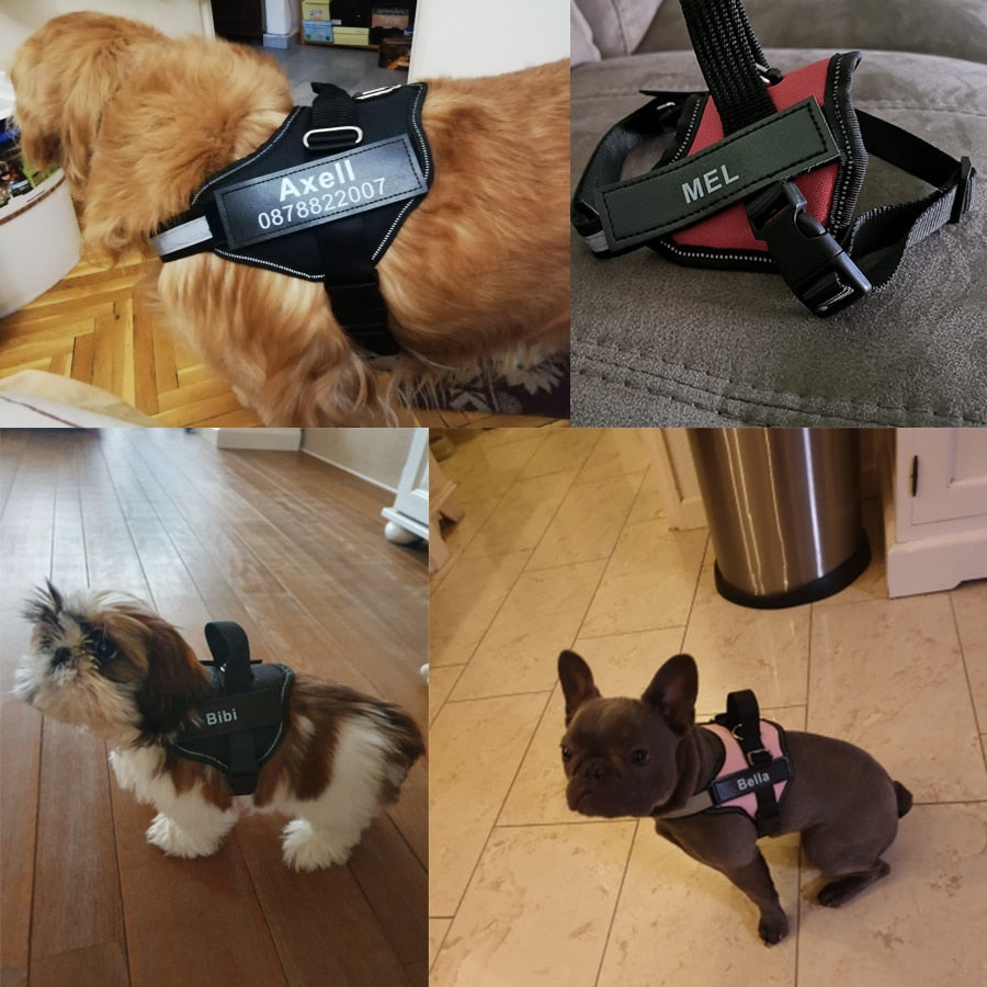 Dog-Harness Comfort™ Gepersonaliseerde naam badge | per 2stuks