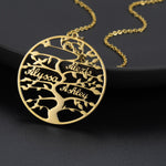 Afbeelding in Gallery-weergave laden, Stamboom Necklace engraved™ | 8 namen | Tijdelijk 50% Korting!
