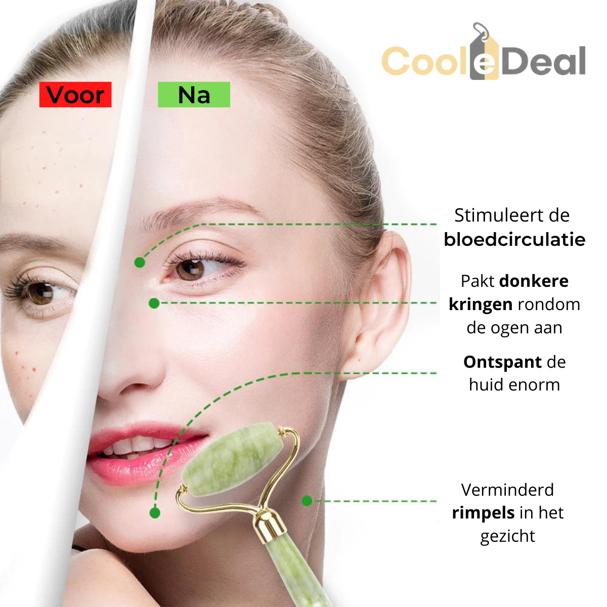 Gezicht Massage Quarts Roller™ | Tijdelijk 1+1 GRATIS!